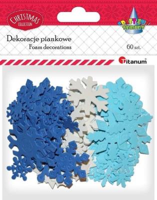 Opakowanie Dodatek dekoracyjny Craft-fun pianka kształty snieżynki (YFX