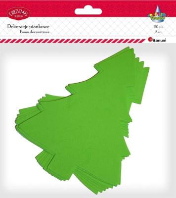 Opakowanie Dodatek dekoracyjny Titanum Craft-fun pianka kształty Choink