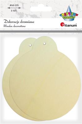 Opakowanie Drewniane bombki 2szt