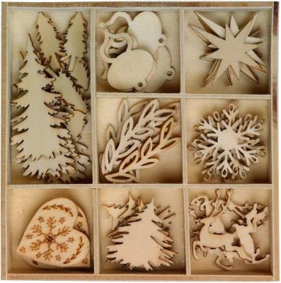 Opakowanie Drewniane dekoracje 40szt