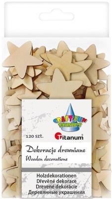 Opakowanie Drewniane gwiazdki 120szt