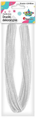 Opakowanie Druciki 0,6x50cm 15szt białe