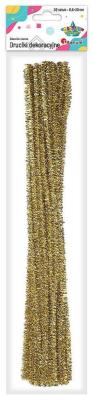 Opakowanie Druciki metalizowane 0,6x30cm 30szt złote