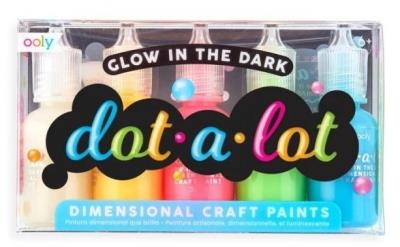 Farby kropkowe Świecące w ciemności. Wydawca: Kolorowe Baloniki. SmakLiter.pl Opakowanie Farby kropkowe Świecące w ciemności
