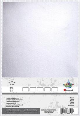 Opakowanie Filc arkusz A4 10szt biały