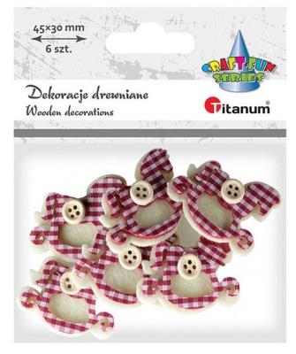 Opakowanie Filcowe koniki na biegunach 3D 6szt