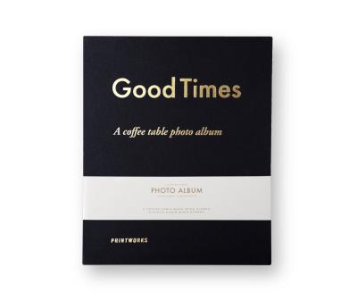 Fotoalbum Good Times Black. Wydawca: Printworks. SmakLiter.pl Opakowanie Fotoalbum Good Times Black