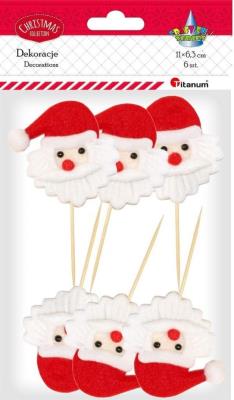 Opakowanie Głowt Mikołaja 65x63mm 6szt