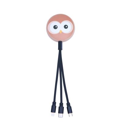Opakowanie Kabel Zwierzątka 3 w 1 Owl