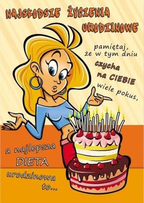 Opakowanie Karnet Comic B6 + koperta wzór nr 05 Urodziny