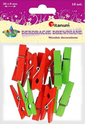 Opakowanie Klamerki drewniane 15szt