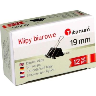 Opakowanie Klipy biurowe 19mm 12szt