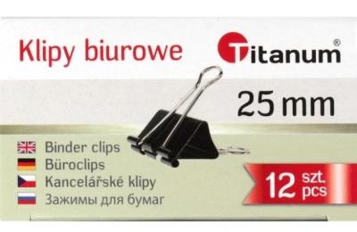Opakowanie Klipy biurowe 25mm 12szt