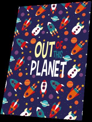 Opakowanie Koc polarowy Out of Planet 150x100 cm KL10319