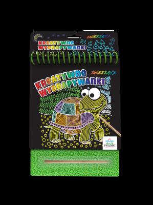 Okładka książki Kreatywne wydrapywanki. Zwierzęta