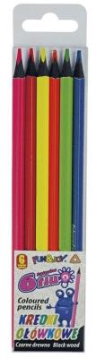 Opakowanie Kredki ołówkowe Fluo 6 kolorów