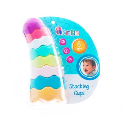 Kubeczki do układania 8szt. Wydawca: BamBam. SmakLiter.pl Opakowanie Kubeczki do układania 8szt