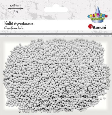 Opakowanie Kulki styropianowe 8g białe
