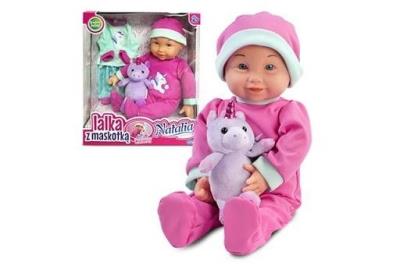 Opakowanie Lalka Natalia bobas z maskotką