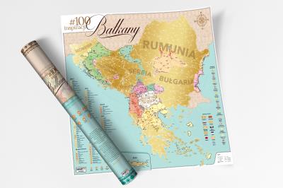 Opakowanie Mapa Zdrapka #100 inspiracji Bałkany