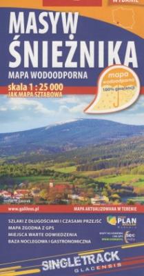 Masyw Śnieżnika, 1:25 000. Autor: Opracowanie zbiorowe. SmakLiter.pl Okładka książki Masyw Śnieżnika, 1:25 000