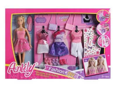 Opakowanie Modna lalka Anlily & zestaw DIY