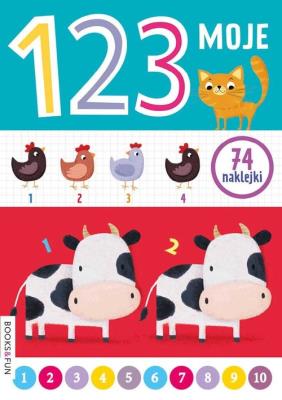 Okładka książki Moje 123 z naklejkami