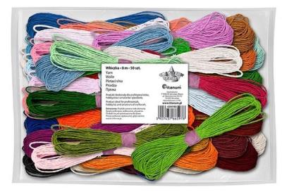 Opakowanie Mulina 8mm 50 kolorów