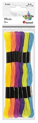 Opakowanie Mulina 8mm 6 kolorów