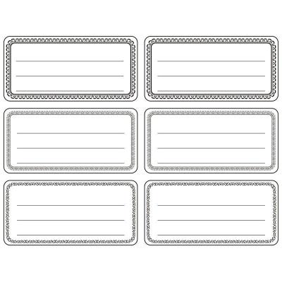 Opakowanie Naklejki etykiety biało czarne 144szt