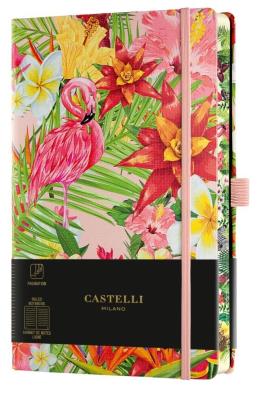 Opakowanie Notatnik 13x21cm linia Castelli Eden Flamingo