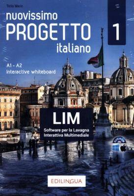 Nuovissimo Progetto italiano 1 materiały do LI. Autor: Marin Telis. SmakLiter.pl Okładka książki Nuovissimo Progetto italiano 1 materiały do LI
