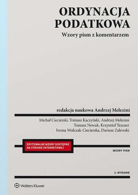 Okładka książki Ordynacja podatkowa. Wzory pism z komentarzem. wyd. 2020