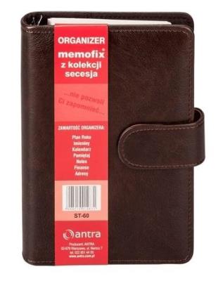 Opakowanie Organizer Memofix B6 ST 60 brązowy ANTRA