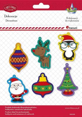 Opakowanie Ozdoby termokurczliwe Boże Narodzenie mix 6szt.
