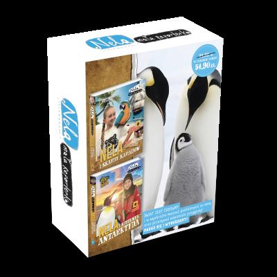 Okładka książki Pakiet Nela i kierunek Antarktyda / Nela i skarby Karaibów