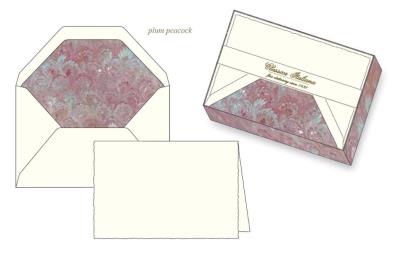 Opakowanie Papeteria Box BSC 429 Śliwkowy paw ROSSI