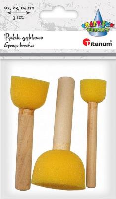 Opakowanie Pędzle gąbkowe płaskie mix 3szt.