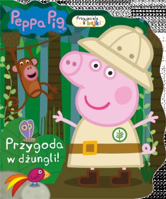 Peppa Pig. Przyjaciele z bajki.Przygoda w dżungli!. Autor: Opracowanie zbiorowe. SmakLiter.pl Okładka książki Peppa Pig. Przyjaciele z bajki.Przygoda w dżungli!