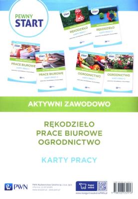 Okładka książki Pewny start Aktywni zawodowo Rękodzieło Prace biurowe Ogrodnictwo