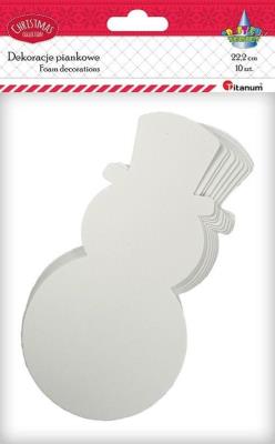 Opakowanie Piankowe bałwanki 116x222mm białe 10szt.
