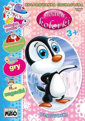 Pingwinki. Słodkie kolorki. Autor: Kopeć Krzysztof. SmakLiter.pl Okładka książki Pingwinki. Słodkie kolorki