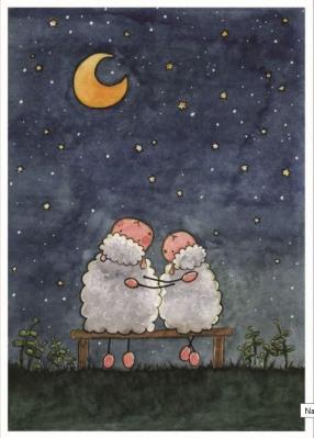 Okładka książki Pocztówka z kolorowanką - Miłujmy się wzajemnie