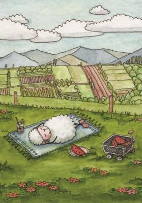 Okładka książki Pocztówka z kolorowanką - Pan jest pasterzem