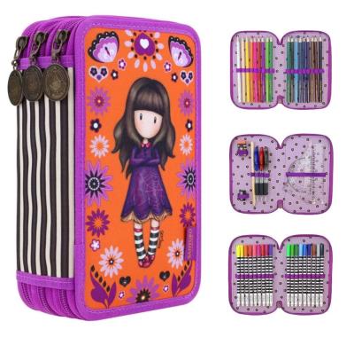 Opakowanie Potrójny Piórnik z wyposażeniem - Cobwebs