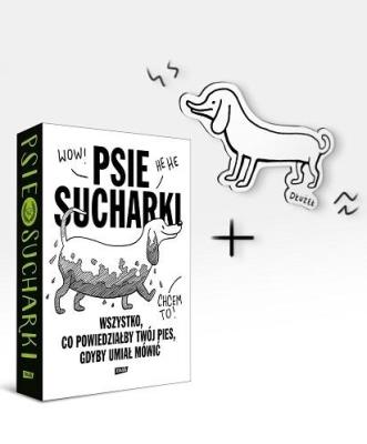 Okładka książki Psie sucharki + gadżet