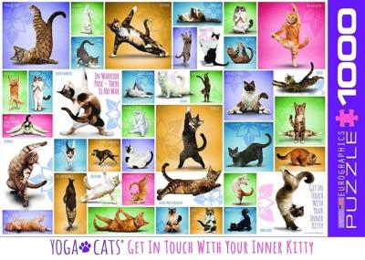 Opakowanie Puzzle 1000 Kocia Yoga