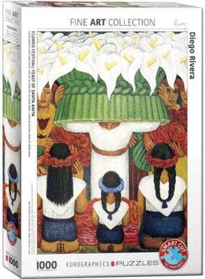 Opakowanie Puzzle 1000 Święto kwiatów, Diego Riviera