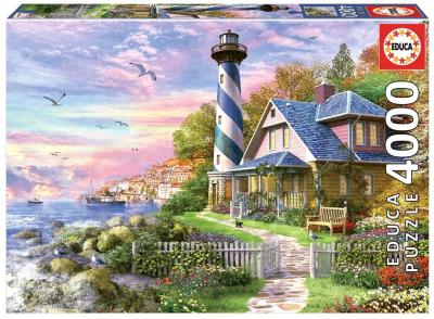 Puzzle 4000 Latarnia morska w Rock Bay G3. Wydawca: Educa. SmakLiter.pl Opakowanie Puzzle 4000 Latarnia morska w Rock Bay G3