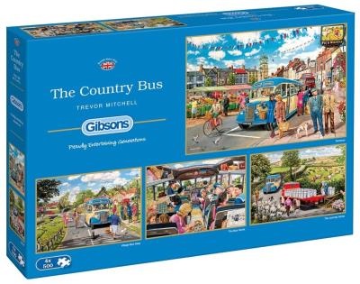 Opakowanie Puzzle 4x500 Autobus G3